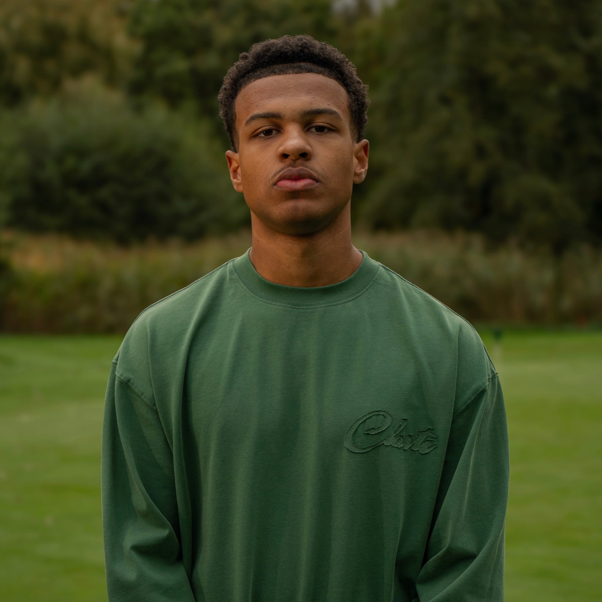 Green BASICS long sleeve